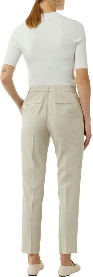 Comma Stoffen slim fit broek met structuurpatroon - Foto 4