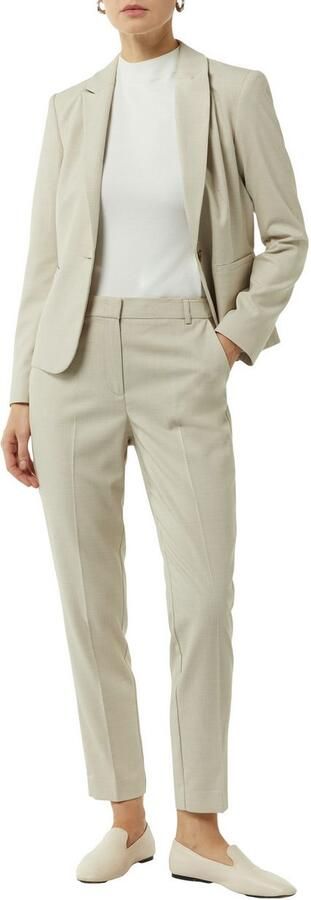 Comma Stoffen slim fit broek met structuurpatroon - Foto 3