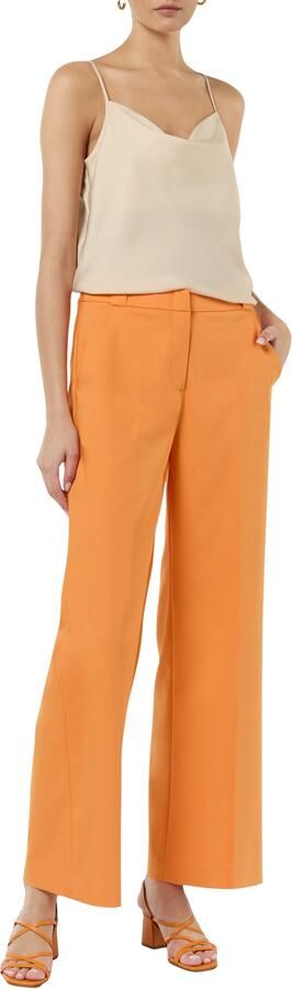 Comma Wijde Pijp Broek Orange Dames - Foto 5