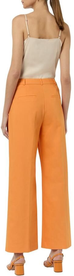 Comma Wijde Pijp Broek Orange Dames - Foto 4