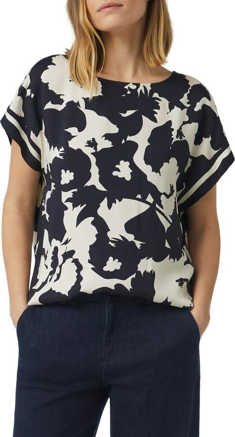 Comma Blouse met korte mouwen met print all-over - Foto 7