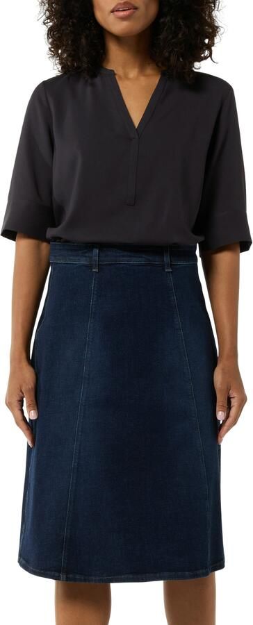 Comma Blouse met korte mouwen van een viscose-mix - Foto 4