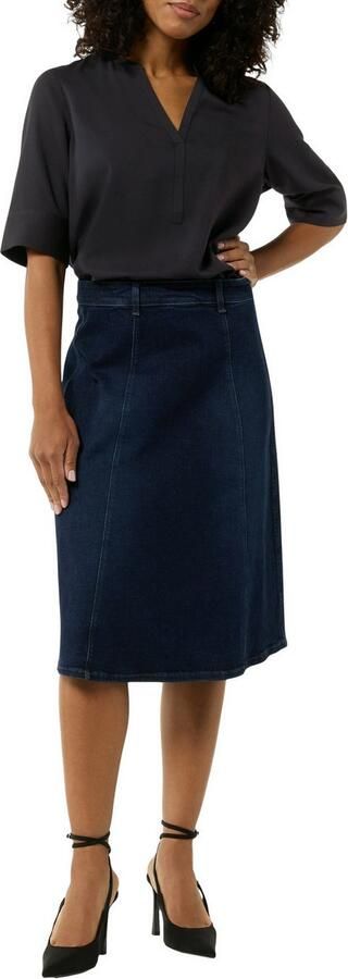 Comma Blouse met korte mouwen van een viscose-mix - Foto 2