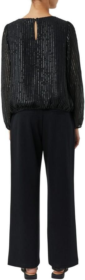 Comma Blouse met lange mouwen met pailletten-patroon - Foto 3