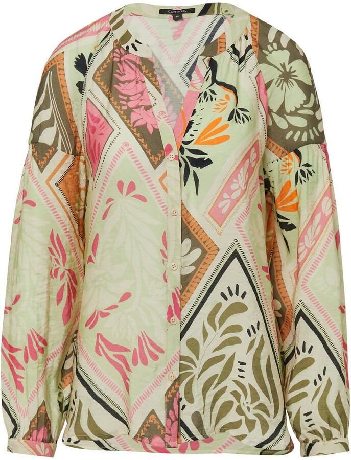 Comma Blouse met lange mouwen met print all-over