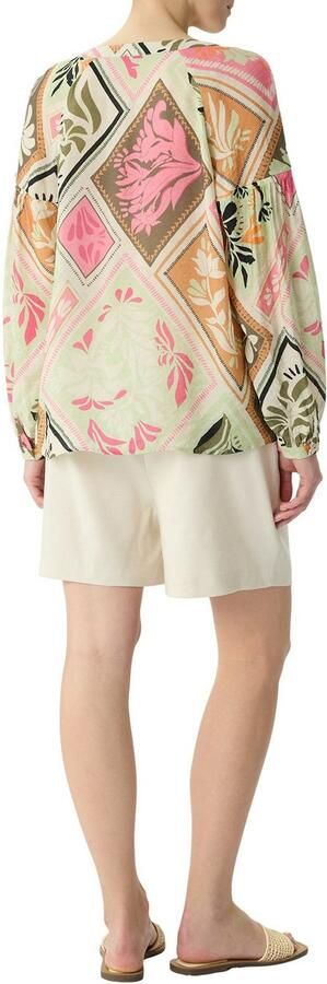 Comma Blouse met lange mouwen met print all-over - Foto 3