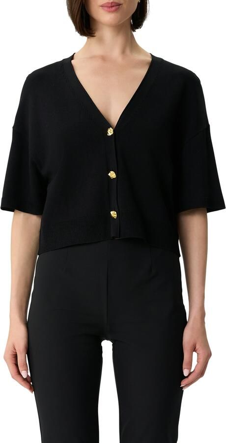 Comma Cardigan met v-hals en gouden knopen - Foto 4