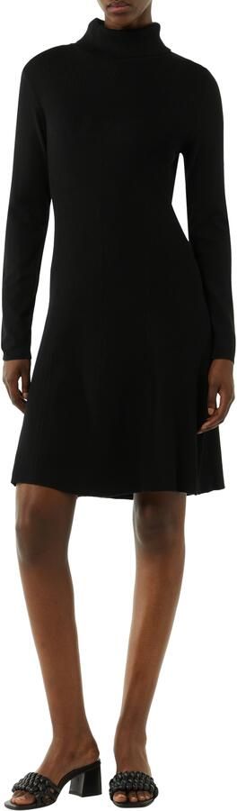 Comma Knielange gebreide jurk met col - Foto 6