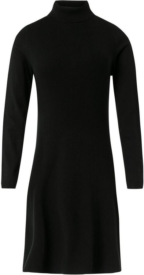 Comma Knielange gebreide jurk met col - Foto 3