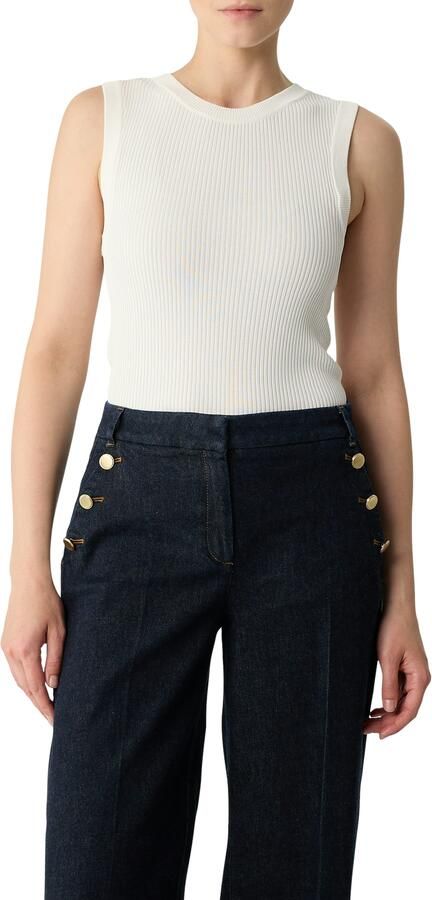 Comma Gebreide top van viscosemix in slim fit - Foto 4