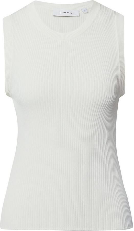Comma Gebreide top van viscosemix in slim fit