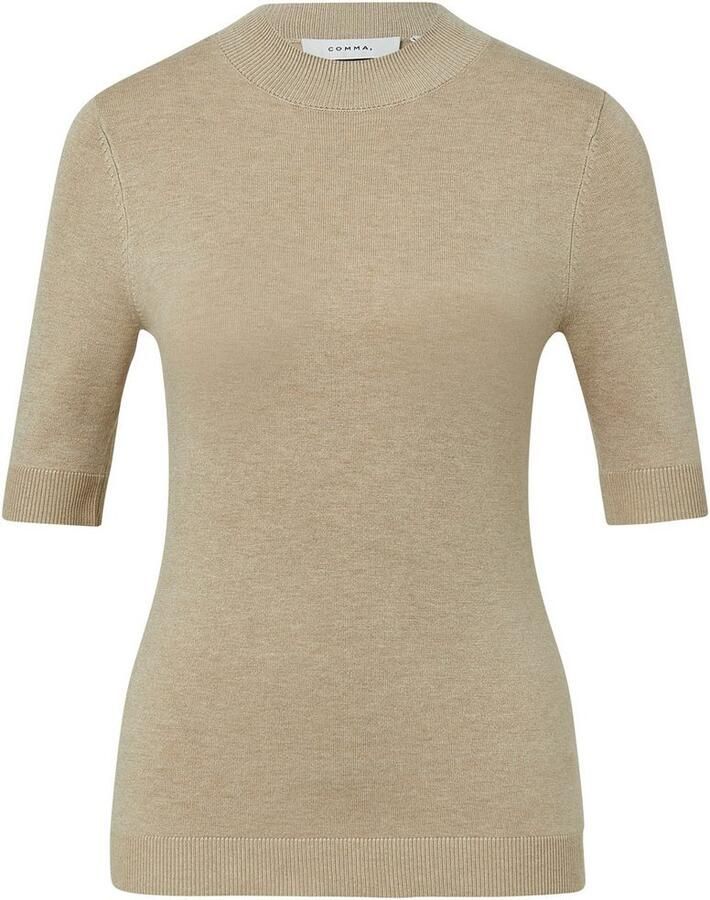 Comma Gebreide pullover van viscosemix met 1 2-mouwen
