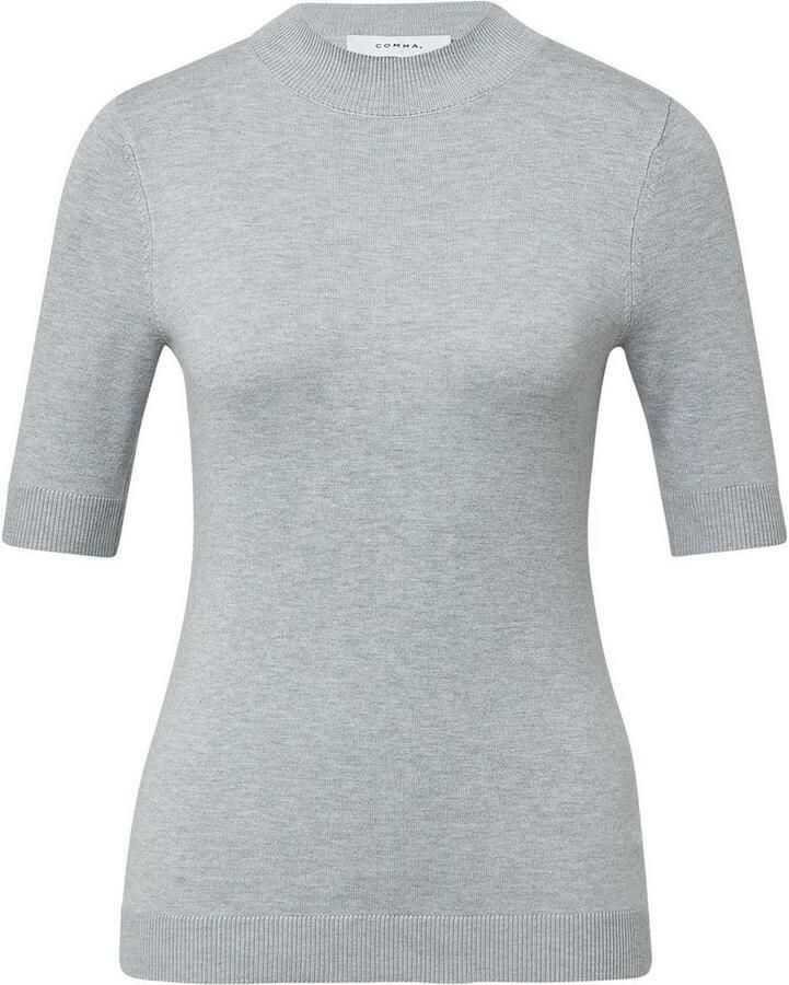 Comma Gebreide pullover van viscosemix met 1 2-mouwen