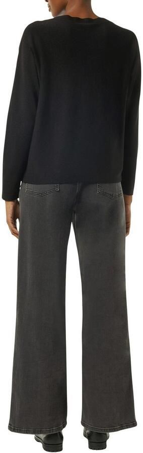 Comma Gebreide pullover van viscosemix met boothals - Foto 3