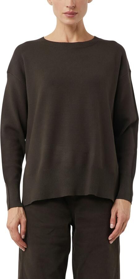 Comma Gebreide pullover van viscosemix met ronde hals - Foto 4