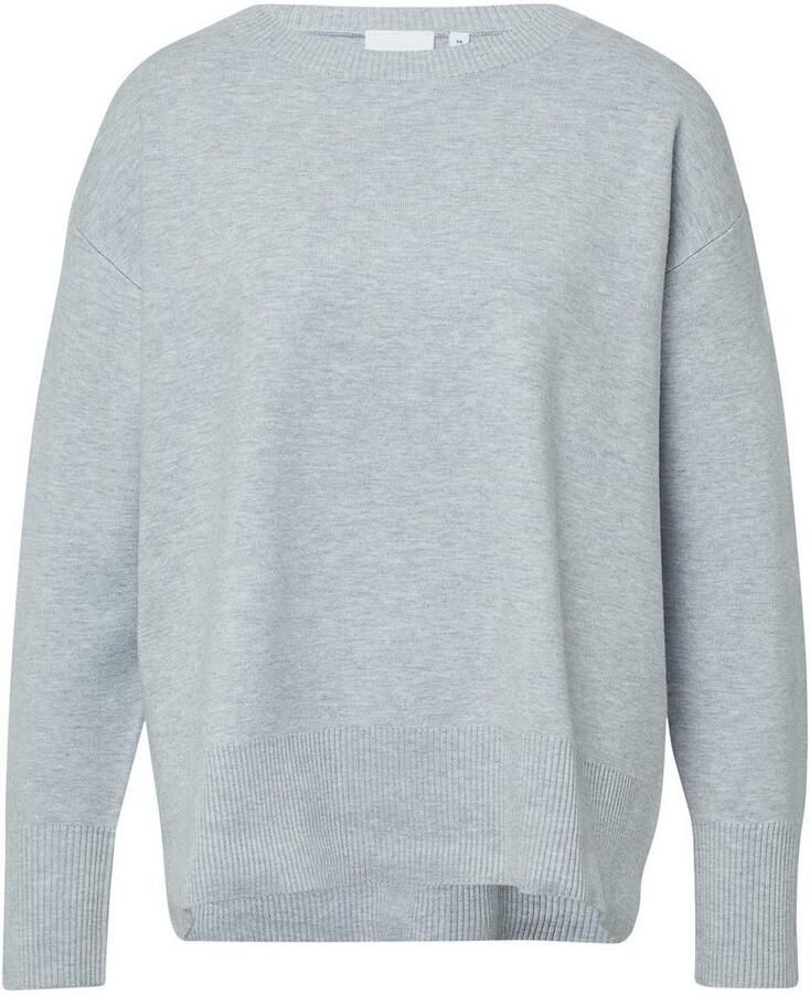 Comma Gebreide pullover van viscosemix met ronde hals