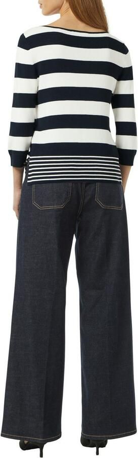 Comma Gebreide trui met streepdessin - Foto 3