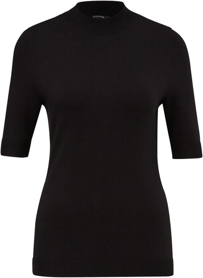 Comma Gebreide trui met turtleneck halfarm