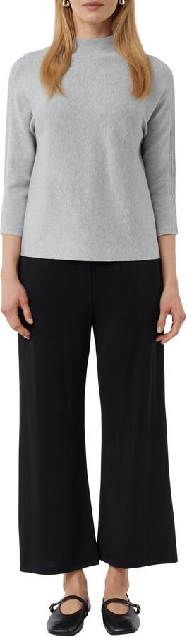 Comma Gebreide pullover met opstaande kraag en 3 4-mouwen - Foto 4