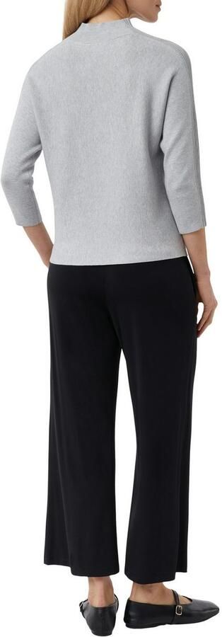 Comma Gebreide pullover met opstaande kraag en 3 4-mouwen - Foto 2