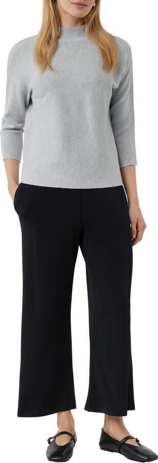 Comma Gebreide pullover met opstaande kraag en 3 4-mouwen - Foto 3