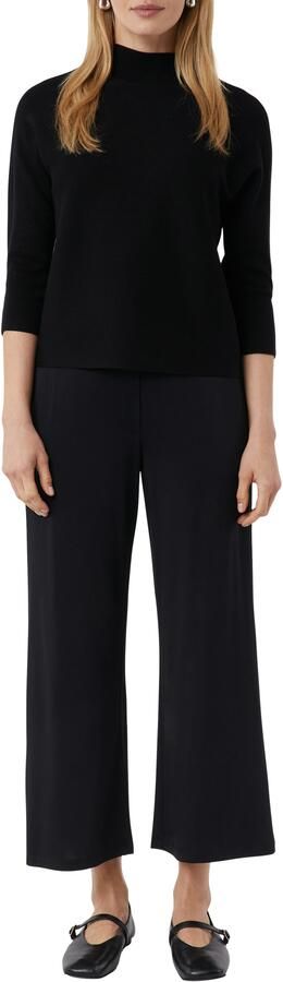 Comma Gebreide pullover met opstaande kraag en 3 4-mouwen - Foto 4