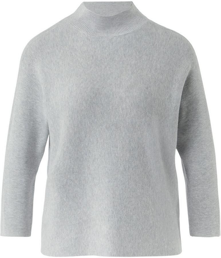 Comma Gebreide pullover met opstaande kraag en 3 4-mouwen