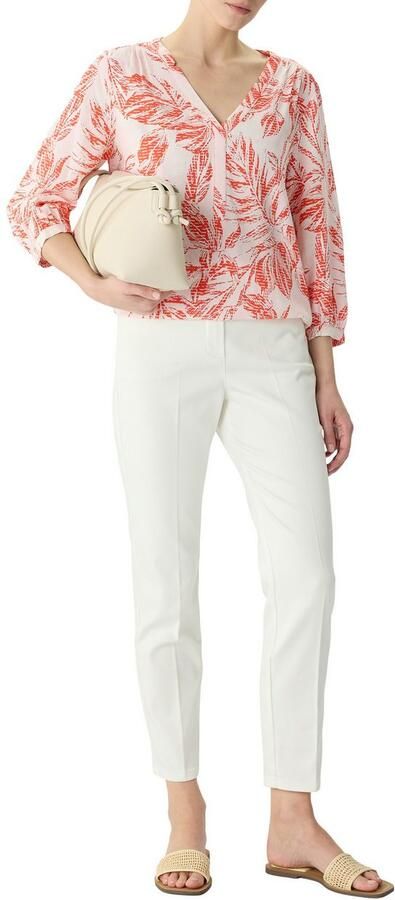 Comma Gedessineerde blouse 3 4 -arm met bloemenpatroon - Foto 2