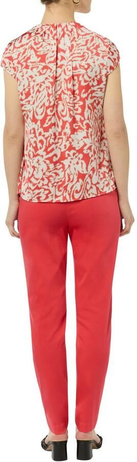 Comma Gedessineerde blouse met hoge kraag en allover-print - Foto 3