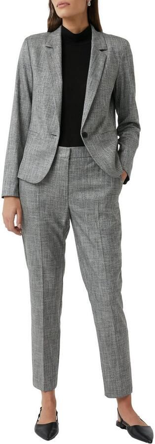 Comma Slim fit blazer met reverskraag en paspelzakken - Foto 2