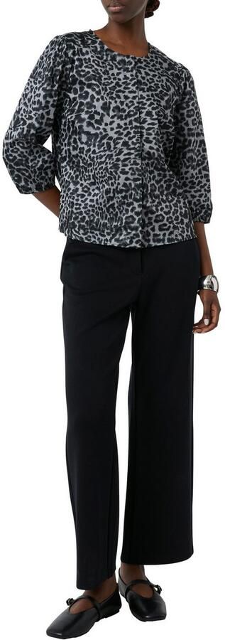 Comma Klassieke blouse met all-over luipaardprint - Foto 3