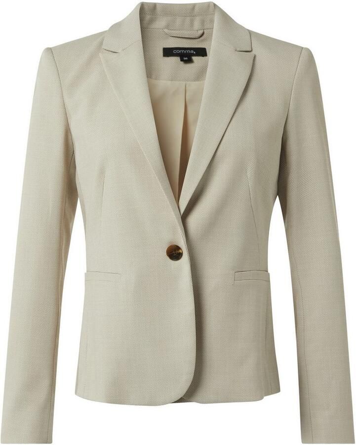 Comma Lange blazer met v-hals