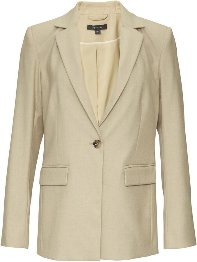 Comma Lange blazer met v-hals