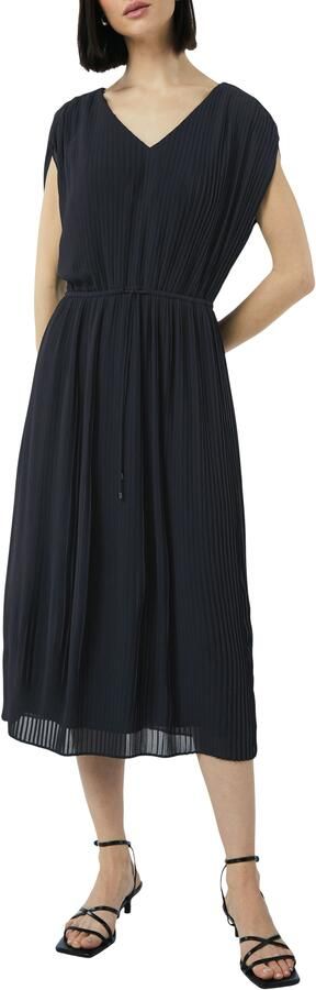 Comma Midi-jurk zonder mouwen en met koord - Foto 4