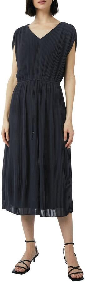 Comma Midi-jurk zonder mouwen en met koord - Foto 2