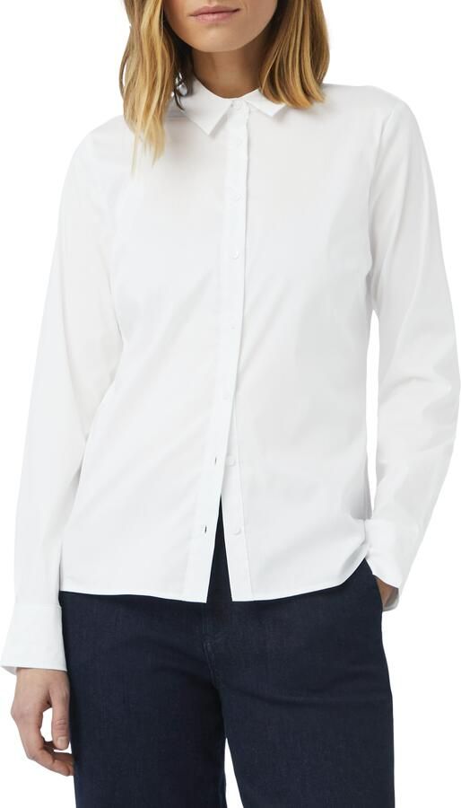 Comma Regular fit overhemdblouse met doorknoopsluiting - Foto 4