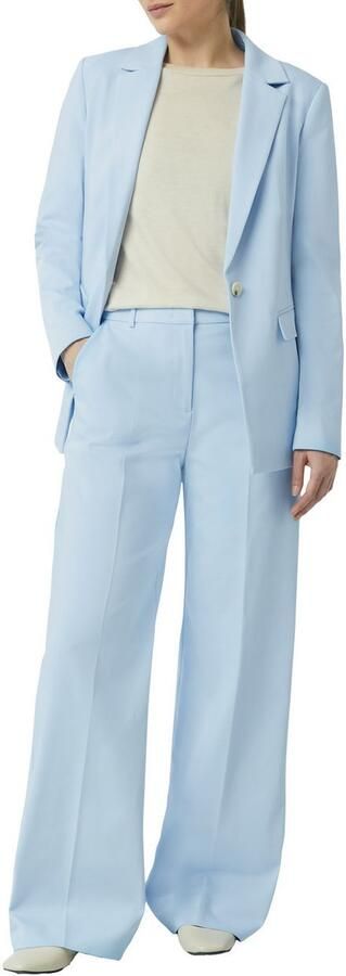 Comma straight regular waist pantalon lichtblauw - Foto 3