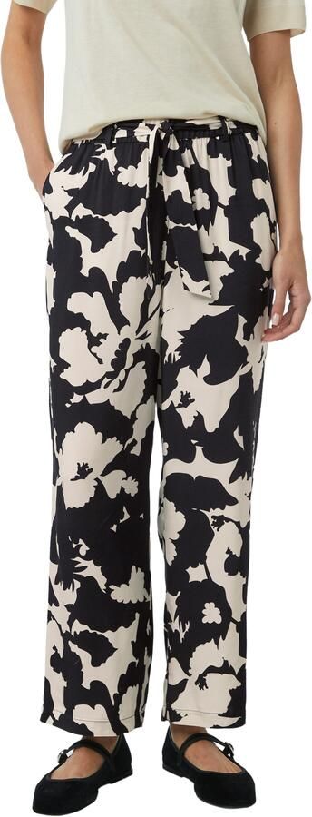 Comma straight regular waist casual broek donkerblauw - Foto 4