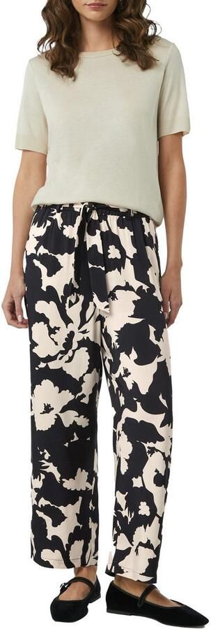 Comma straight regular waist casual broek donkerblauw - Foto 2