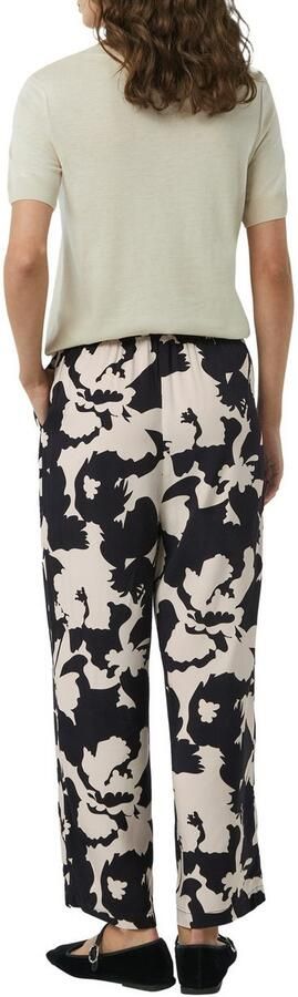 Comma straight regular waist casual broek donkerblauw - Foto 3