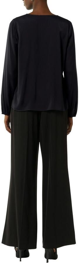 Comma Satijnen blouse langarm en met v-halslijn - Foto 3