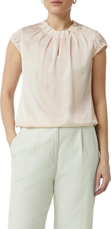 Comma Satijnen blouse met print all-over - Foto 4