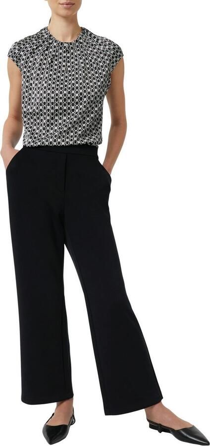 Comma Blouseshirt met ronde hals en plooien - Foto 2