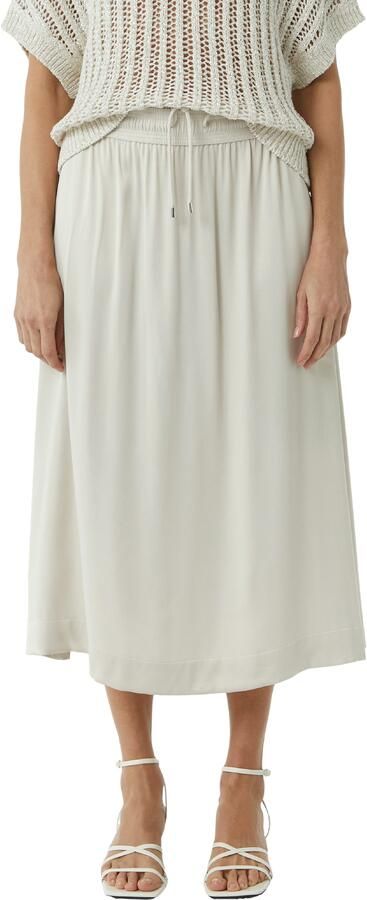 Comma Satijnen rok met elastische taille - Foto 4