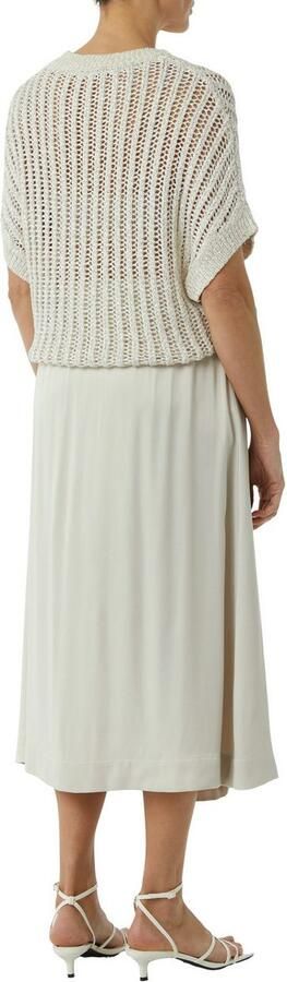 Comma Satijnen rok met elastische taille - Foto 3