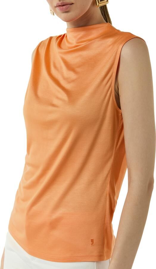 Comma Shirt met cascadehals mouwloos - Foto 3