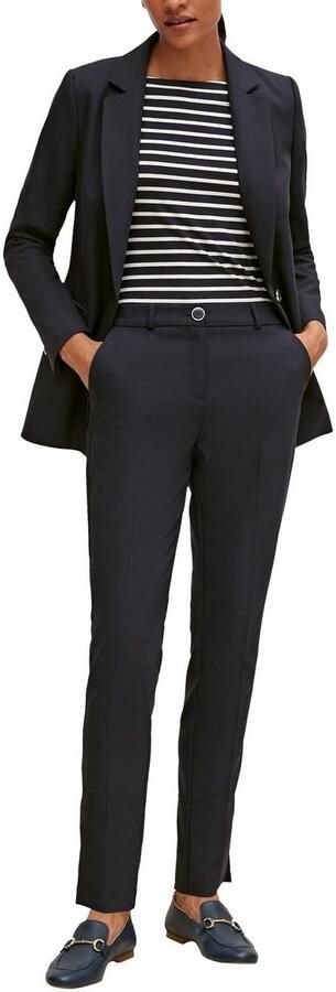 Comma Shirt met korte mouwen met strepen en slim fit - Foto 4