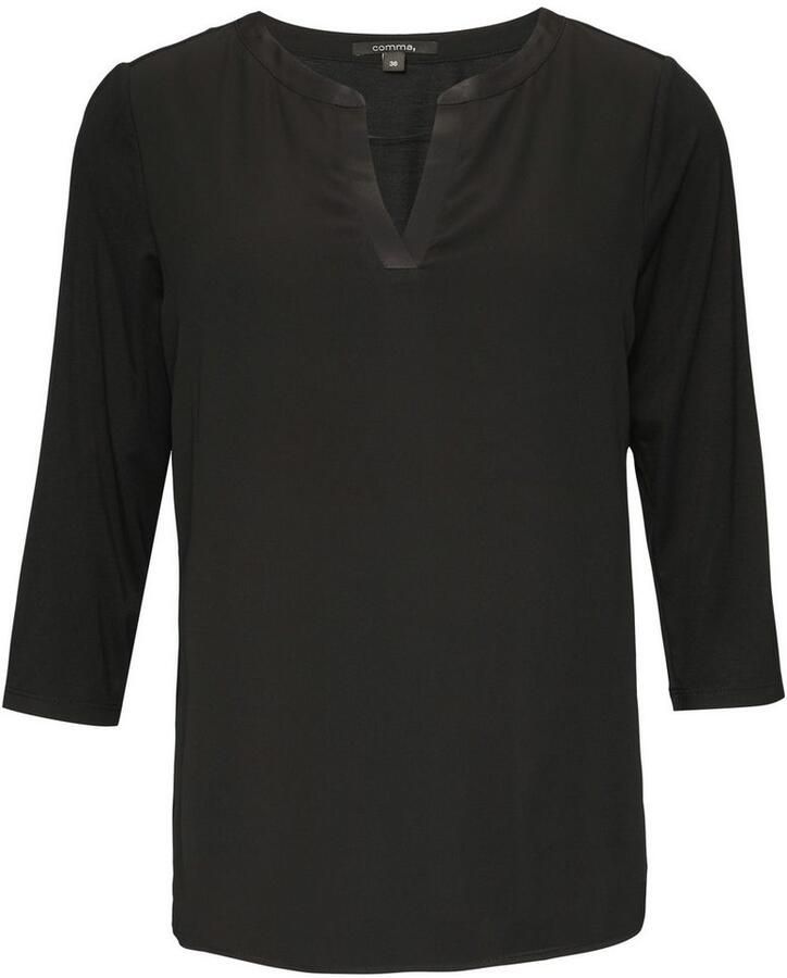 Comma Shirt met lange mouwen met 3 4 mouwen - Foto 2