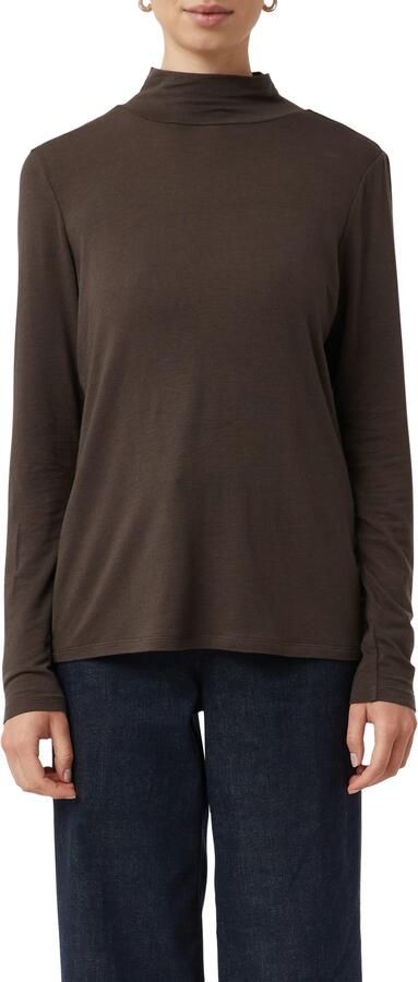 Comma Shirt met lange mouwen van wol- en lyocellmix - Foto 4