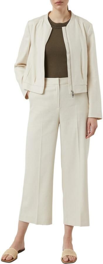 Comma Shirt met ronde hals met breitechnische details - Foto 2